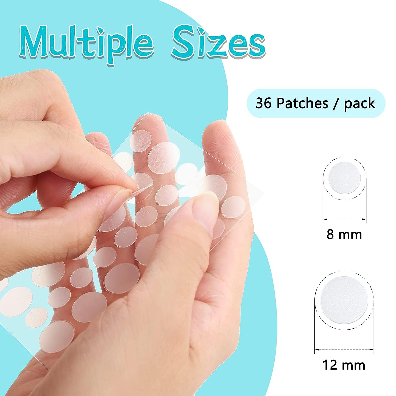 Pimple Patches for Face 180 Counts Hydrocolloid Acne Patches for face Invisible Zit Patches for Face Acne Spot Treatment Patch Blemish Patches Cover Patches Stickers