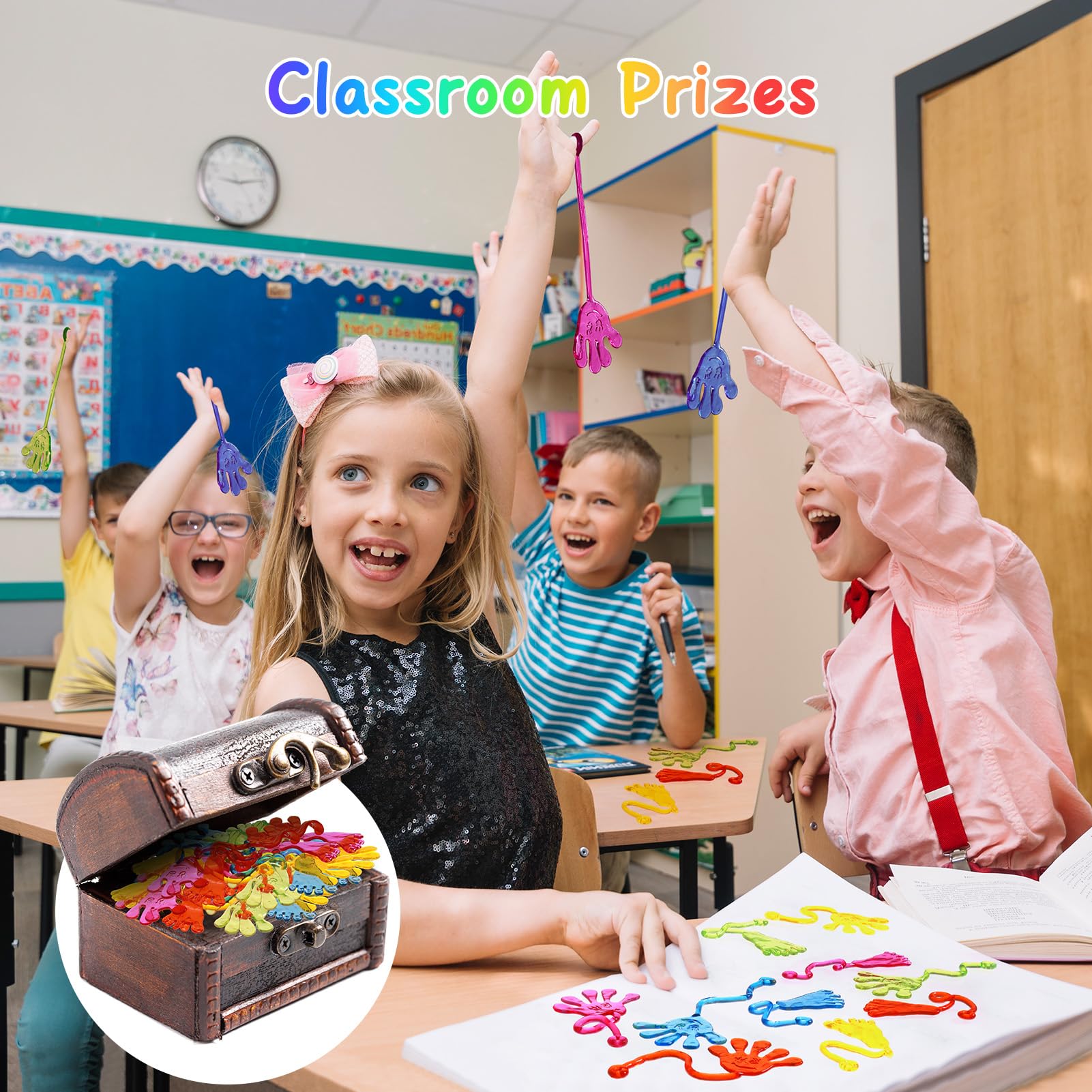 Party Favors for Kids 8-12 Trinkets : Our sticky hands,ensuring that every child can find their perfect match sticky hands make for perfect party favors for kids 4-8 years old can be used as pinata filler or included in goodie bag stuffers for kids.classroom prizes sticky hands are great as treasure