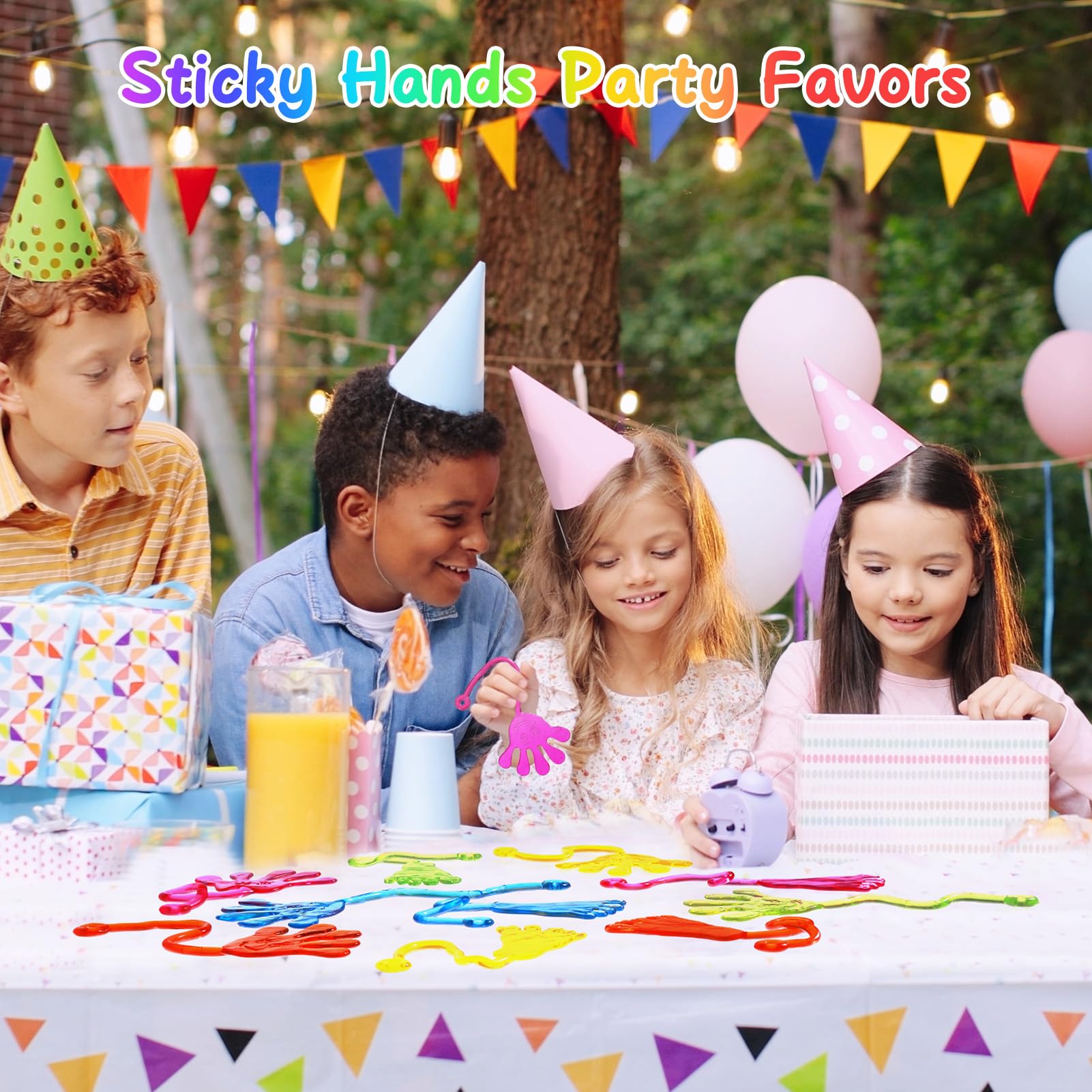 Party Favors for Kids 8-12 Trinkets : Our sticky hands,ensuring that every child can find their perfect match sticky hands make for perfect party favors for kids 4-8 years old can be used as pinata filler or included in goodie bag stuffers for kids.classroom prizes sticky hands are great as treasure