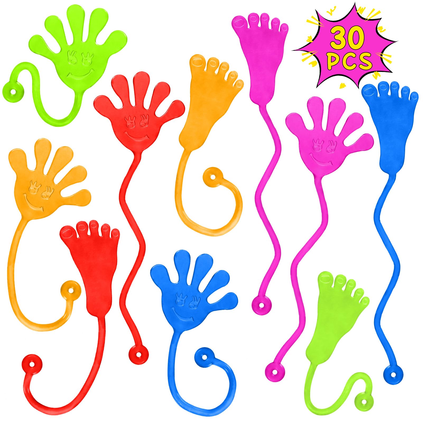 Party Favors for Kids 8-12 Trinkets : Our sticky hands,ensuring that every child can find their perfect match sticky hands make for perfect party favors for kids 4-8 years old can be used as pinata filler or included in goodie bag stuffers for kids.classroom prizes sticky hands are great as treasure