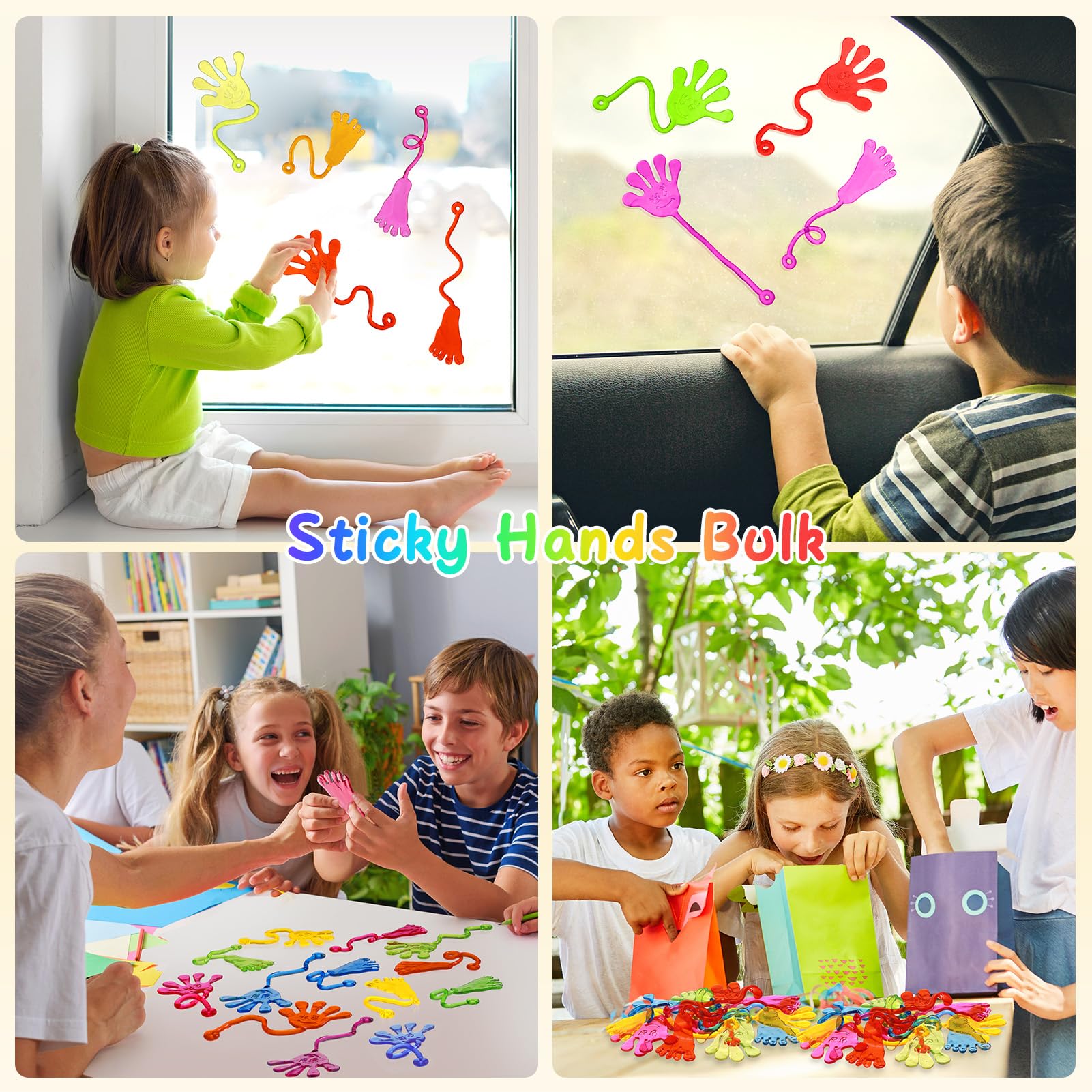 Party Favors for Kids 8-12 Trinkets : Our sticky hands,ensuring that every child can find their perfect match sticky hands make for perfect party favors for kids 4-8 years old can be used as pinata filler or included in goodie bag stuffers for kids.classroom prizes sticky hands are great as treasure