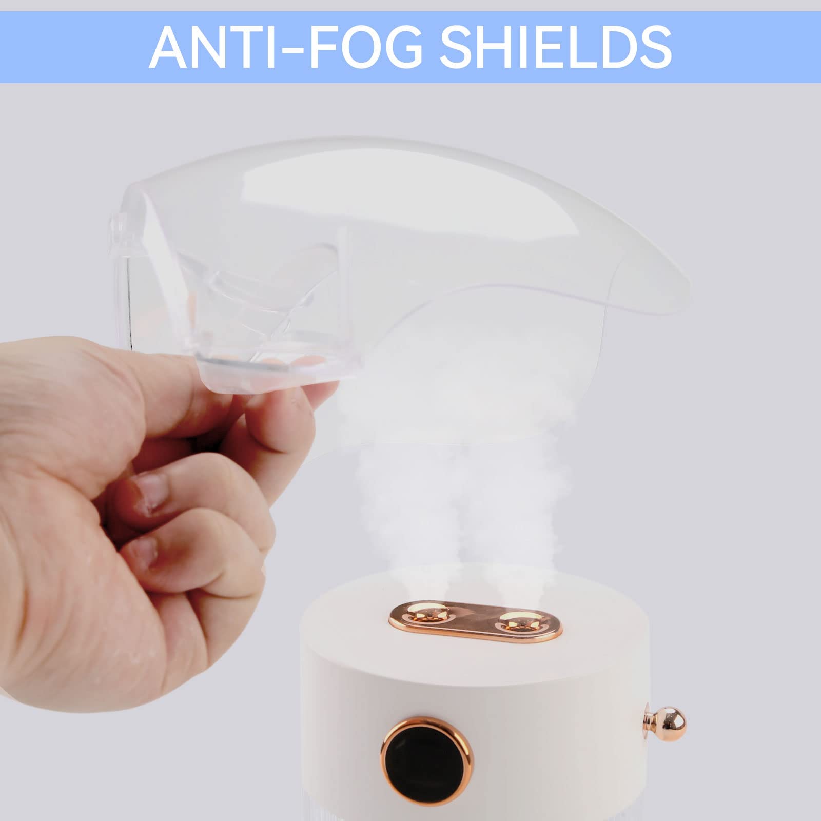 Face Shield with Glasses 4 Pack, Anti -Fog Clear Face Mask Full Face Protection Splash Guard Reusable Breathable See Through Goggles Plastic Working Face Shields Nail Art Tools for Nail Artists