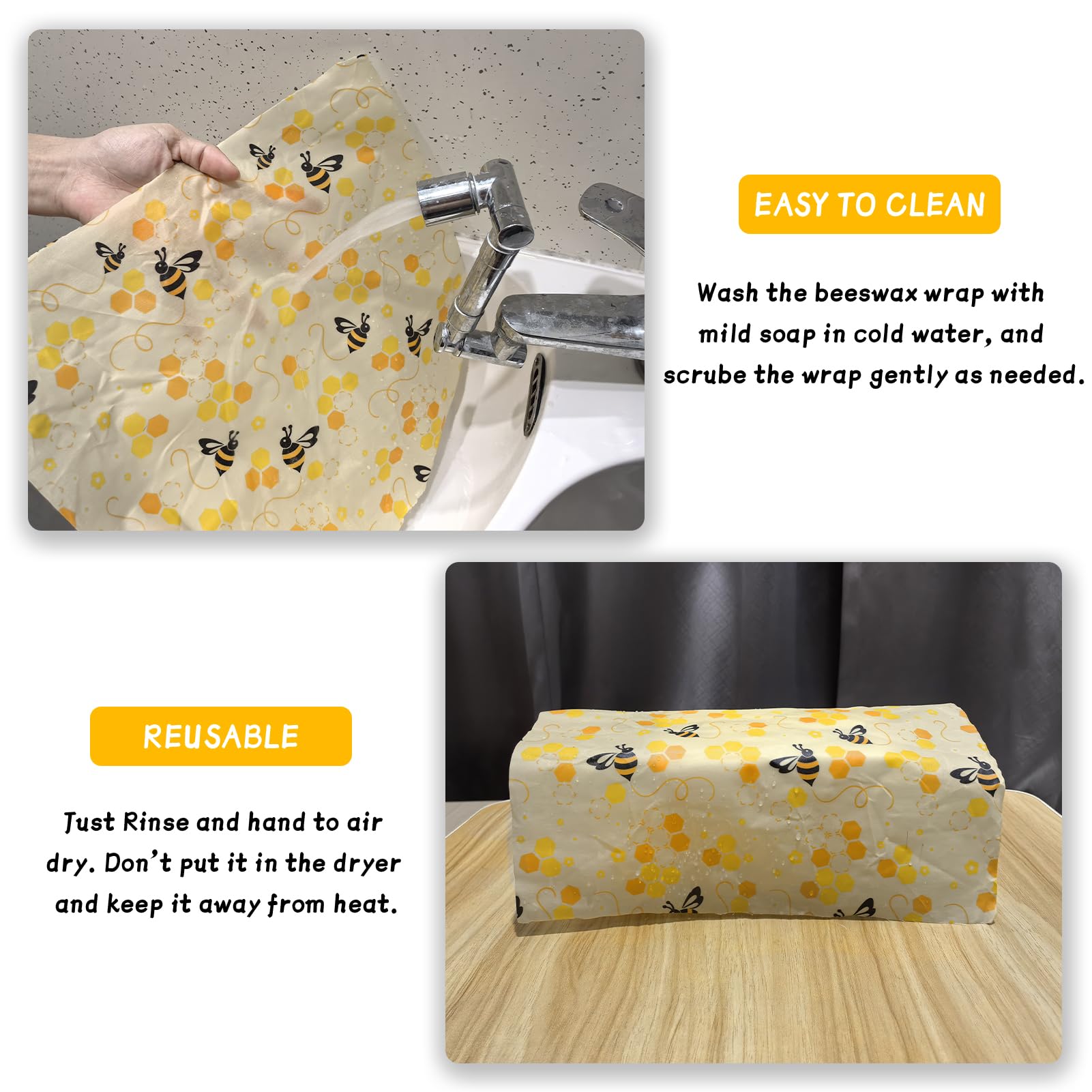 Beeswax Wraps for Food Roll(13x39inch), Organic Beeswax Wrap Beeswax Food Wraps Reusable Food Wrap Sustainable Beeswax Paper Beeswax Sandwich Wrap Beeswax Storage Beeswax Cloth Beeswax Food Wrappers